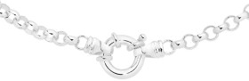 Sterling-Silver-45cm-Solid-Belcher-Bolt-Ring-Necklet on sale