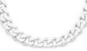 Sterling+Silver+50cm+Solid+Curb+Men%26%23039%3Bs+Chain