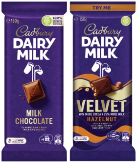 Cadbury+Dairy+Milk+Block+Chocolate+150g-190g