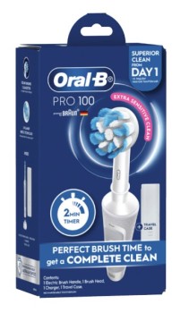 Oral+B+Pro+100+Electric+Toothbrush+1+Pack