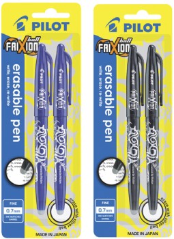 Pilot+Frixion+Ball+Erasable+Pen+2+Pack