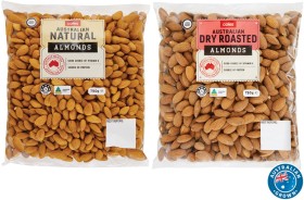 Coles+Australian+Dry+Roasted+or+Natural+Almonds+750g+Pack