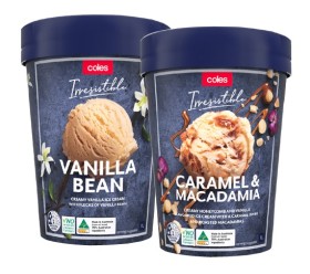 Coles+Irresistible+Ice+Cream+1+Litre