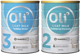 Oli6+Goat+Milk+Stage+2+Follow-on+Formula+or+Stage+3+Toddler+Milk+Drink+800g