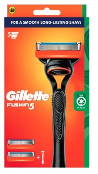 Gillette+Fusion+5+Razor+Kit+with+2+Refill+Blades+1+Pack