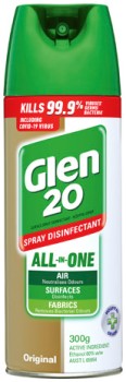 Glen-20-Disinfectant-Spray-300g-Selected-Varieties on sale