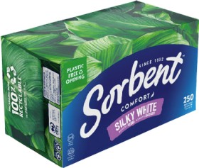 Sorbent-Silky-White-Tissues-250-Pack on sale