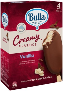 Bulla-Creamy-Classics-Ice-Cream-4-Pack-Selected-Varieties on sale