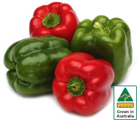 Australian-Red-or-Green-Capsicum on sale