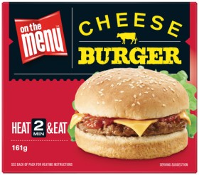 On-The-Menu-Burger-161165g-Selected-Varieties on sale