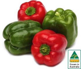 Australian-Red-or-Green-Capsicum on sale