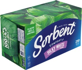 Sorbent-Silky-White-Tissues-250-Pack on sale