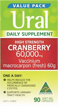 Ural+Daily+Supplement+Cranberry+90+Capsules