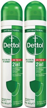 Dettol+2+in+1+Hand+and+Surface+Sanitiser+Spray+90mL