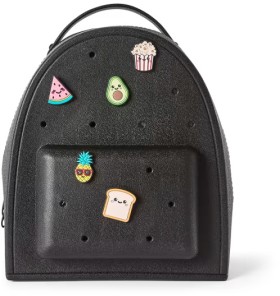 Mini+Backpack+with+Charms+-+Black