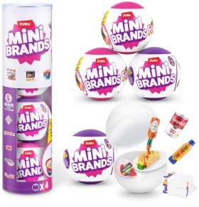 4+Pack+ZURU+Mini+Brands%3A+Series+3+and+Series+2