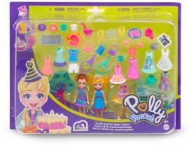 Polly+Pocket+Dolls+and+Accessories+Set+Fash-Tastic+Birthday+Pack