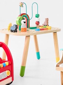 Wooden+Activity+Table