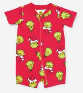 Grinch+License+Christmas+Romper