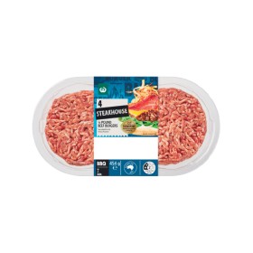 NEW+Woolworths+Australian+Steakhouse+1%2F4+Pound+Beef+Burgers+454g+Pk+4