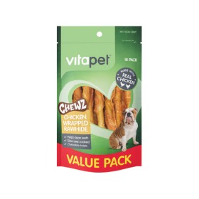 Vitapet+Chewz+Chicken+Wrapped+Rawhide+Dog+Treats+Pk+18