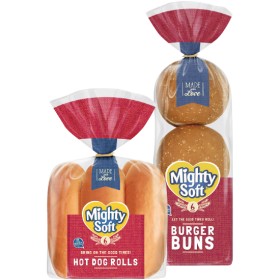 Mighty+Soft+Burger+Buns+or+Hotdog+Rolls+Pk+6