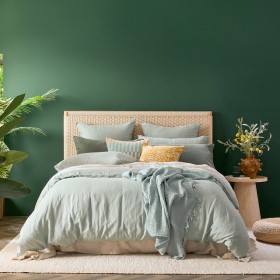 Washed+Linen+Sage+Quilt+Cover+Set+by+M.U.S.E.