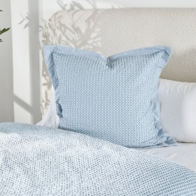 Waffle+Blue+European+Pillowcase+by+M.U.S.E.