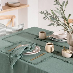 Ashra+Fringed+Forest+Green+Table+Linen+Range+by+M.U.S.E.