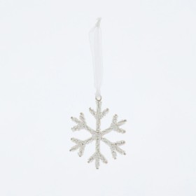 Beaded+Silver+Snowflake+Christmas+Decoration+by+Habitat