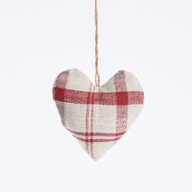 Christmas+Heart+Red+Check+Hanging+Decoration+by+Habitat