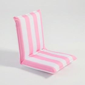 Marlowe+Pink+Stripe+Foam+Reclining+Beach+Lounger+by+Pillow+Talk