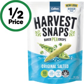 Calbee+Harvest+Snaps+Baked+Pea+Crisps+Original+Salted+120g