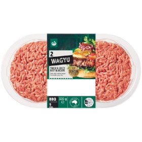 NEW+Woolworths+Australian+Wagyu+Beef+Burgers+300g+Pk+2