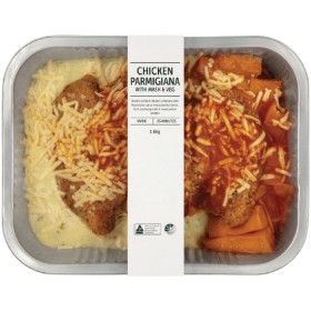 Chicken+Parmigiana+with+Mashed+Potato+%26amp%3B+Sweet+Potato+Wedges+Ready+Meal+1.6+kg