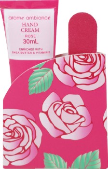 Arome+Ambiance+Hands+To+Go+Hand+Cream+%26amp%3B+Nail+File+-+Rose