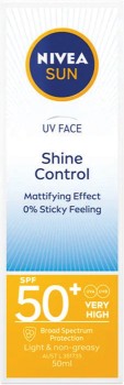 Nivea-Sun-UV-Face-Shine-Control-Cream-SPF50-50mL on sale