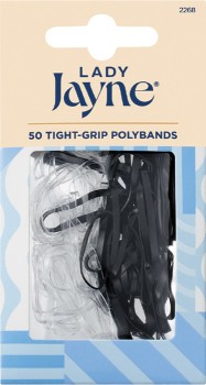 Lady+Jayne+Snagless+Elastics+Black+50+Pack