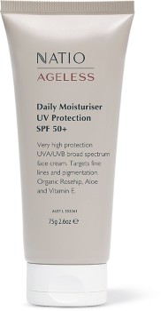 Natio+Ageless+Daily+Moisturiser+with+UV+Protection+SPF50%2B+75g%26Omega%3B