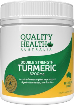 Quality+Health+Double+Strength+Turmeric+6200mg+100+Tablets%2A