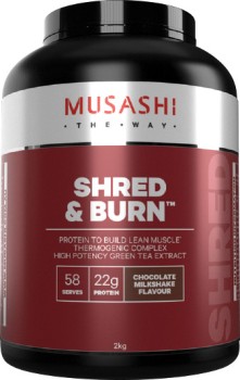 Musashi+Shred+%26amp%3B+Burn+Chocolate+Milkshake+Flavour+2kg%2A