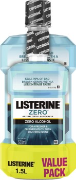 Listerine+Mouthwash+Zero+Alcohol+1.5L+Value+Pack%2A