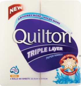 Quilton+Triple+Layer+Paper+Towel+2+Pack