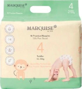 Marquise+Eco+Nappies+Size+2-4+16-24+Pack+-+Toddler