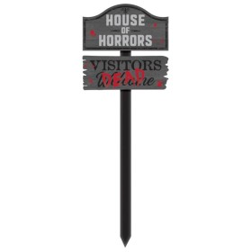 NEW+House+of+Horrors+Yard+Sign+30cm+X+86cm+Ea