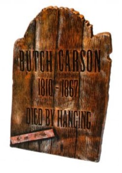 NEW-Tombstone-Wood-Look-Butch-Carson-55cm-Ea on sale