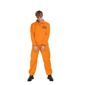 Costume+Jail+Bird+Jumpsuit+Adult+Large+Ea