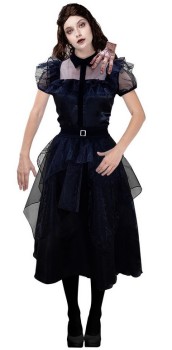 NEW-Costume-Miss-Adams-Raven-Dress-Adult-Small-Ea on sale