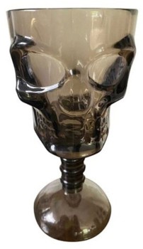 Skull+Wine+Glass+18.5cm+Ea