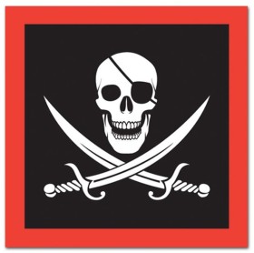 Pirate-Napkin-Lunch-Pk-16 on sale